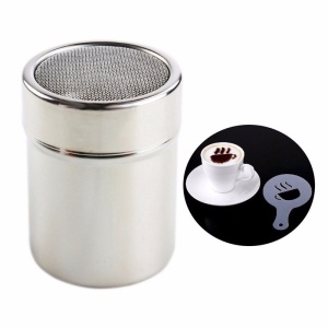 Set Sita pentru decorat cafeaua din inox + 16 forme - Img 3