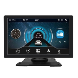 Sistem Multimedia Techstar® Apple Carplay/Android 9001P, Ecran Tactil, 9 Inch 1024x600 HD IPS, Bluetooth, Mirror Link, Card TF, USB, AUX, Negru - Img 10