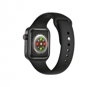 Smartwatch Techstar® HW18, Ecran Touch HD 1.6 inch, Bluetooth 5.2, Senzor Tensiune, Puls, Oximetru, 2 Bratari, Silicon si Textil, Negru - Img 2
