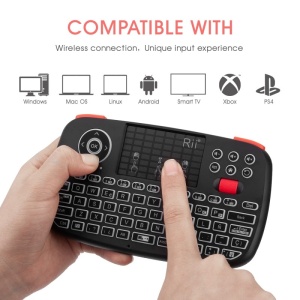 Tastatura Techstar® Rii i4, Dual Mode, Wireless, Bluetooth 3.0, Scroll, TouchPad, Controller, Iluminata - Img 11