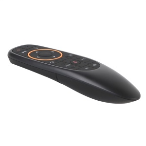 Telecomanda Airmouse G10 Wireless neagra, vedere laterala pe fundal alb