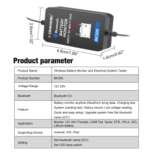 manual utilizare tester baterie bluetooth konnwei