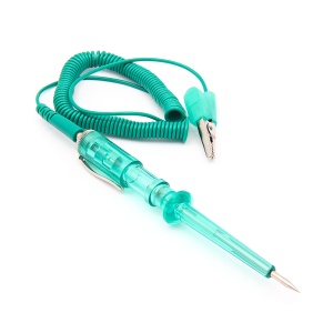 tester circuite auto verde vedere diagonală cu cablu spiralat