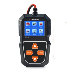 Tester profesional KONNWEI KW218 vedere spate cu mufa de conectare