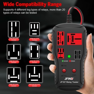 set tester relee auto JFIND JF107 cu cabluri si manual