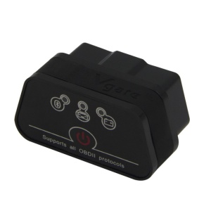 Interfata OBD2 Vgate iCar2 negru complet vedere de sus