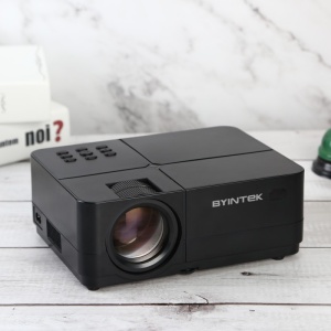 Videoproiector LED Byintek K7 FullHD, Home Cinema, 200 Lumeni, USB, 2x HDMI, AV, Jack Audio cu Focus - Img 2