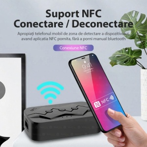 adaptor audio bluetooth techstar m23 cu antena integrata