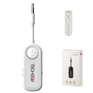 Adaptor Techstar M28 alb cu port audio si USB