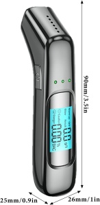 Alcooltest digital Techstar cu afisaj LCD si design compact portabil