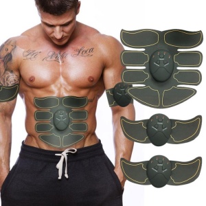 Aparat Smart Fitness EMS Tonifiere Muschi si Slabire, pt. Abdomen si Brate cu Electrostimulare - Img 6