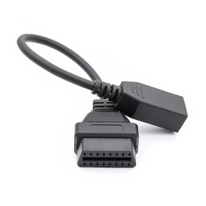 Adaptor Honda 3 pini la OBD2 16 pini, vedere din față detaliată