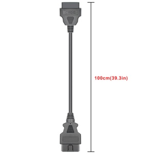 Dimensiune cablu: 100 cm – prelungitor OBD2 26AWG, indicatie masurata