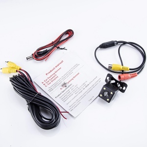Camera parcare Techstar rezistenta la apa - Sistem retrovizoare, infrarosu 8 LED-uri, 170 grade