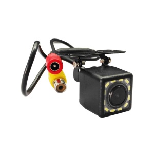 Camera marsarier Techstar 12L cu conectori RCA si cablu de alimentare in fundal alb