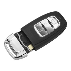 Carcasa cheie auto Techstar compatibila Audi, 3 butoane, cu finisaj premium