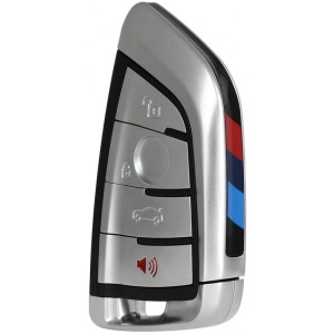 Carcasa cheie auto Techstar BMW 4 butoane cu lama argintiu si insertie M Sport