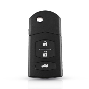 Carcasa cheie auto Techstar compatibila Mazda 2 3 5 6 RX-8 MX-5, 3 butoane, forma rotunjita