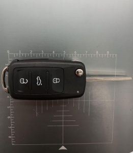carcasa cheie auto techstar vw 3 butoane model briceag detaliu butoane