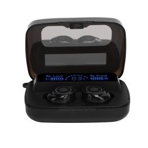Casti Smart Techstar® M9-17, Wireless, Bluetooth V5.1, Touch, Display Digital, 2000mAh, pentru iPhone Xiaomi Huawei, Negru - Img 7