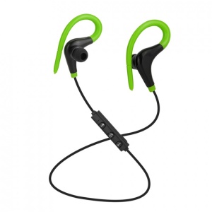 Casti Wireless Techstar® BT200, Bluetooth 4.1 ,HD Audio, Rezistente la Transpiratie, Comenzi pe Fir, Verde - Img 5