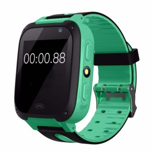 Ceas Smartwatch Copii Techstar® Q9, Slot Cartela SIM, GPS Tracker, Buton Urgenta SOS, Monitorizare Live, Apelare, Verde - Img 4