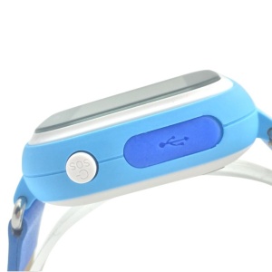 Ceas Smartwatch pentru Copii Albastru Q90 Slot Cartela SIM, GPS Tracker, Buton Urgenta SOS, Monitorizare Live - Img 4