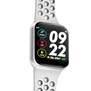 Ceas Smartwatch Techstar® F8, 1.30 inch IPS, Bluetooth 4.0, Monitorizare Puls, Tensiune, Alerte Sedentarism, Hidratare, Alb - Img 2