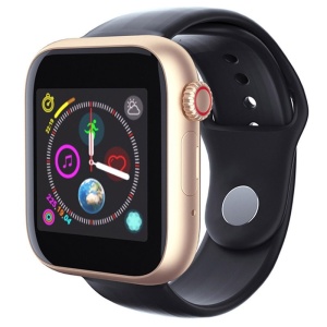 Ceas Smartwatch Techstar® Z6, 1.54inch IPS LCD, Bluetooth 3.0 + EDR, Cartela SIM, MicroSD, Monitorizare Somn, Auriu - Img 1