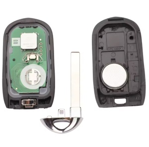 Cheie auto completa programabila Techstar 3 butoane HYQ4EA 433.92 MHz cu cip ID46 pentru Opel Astra K Insignia lama neprelucrata vedere componente fata si spate