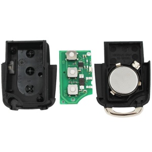 Placa electronica si carcasa cheie auto VW 3 butoane, 433Mhz, ID48