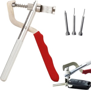 Cleste profesional Techstar pentru demontare chei auto pliabile, cu 4 pini extractori interschimbabili