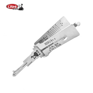 decodor auto Lishi NSN14 2 in 1 pick vedere de sus lama NSN14