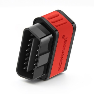 adaptor KONNWEI KW901 rosu vedere laterala cu buton on off