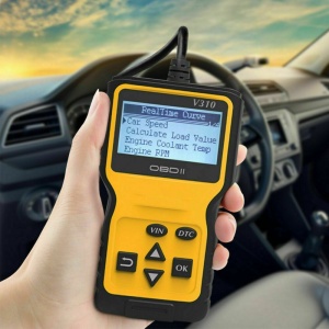 tester auto ELM327 KONNWEI KW902 Bluetooth alb portabil