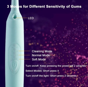 Dispozitiv igienă orală ultrasonic - Elimină placa bacteriană, design portabil, certificare IPX6
