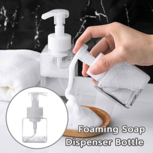 Dozator Sapun Spuma, Transparent, 400ml, Detergent, Balsam, Lotiuni - Img 2