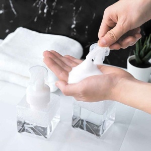 Dozator Sapun Spuma, Transparent, 400ml, Detergent, Balsam, Lotiuni - Img 6