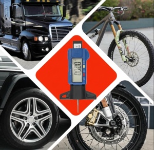 Verificarea uzurii anvelopelor auto cu masuratorul digital pentru adancimea profilului