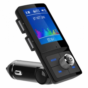 Modulator FM Transmitator Auto Techstar® BC45 Bluetooth 4.2 Dual USB Voice Assistant MicroSD - Img 1
