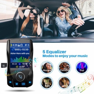 Modulator FM Transmitator Auto Techstar® EQ-Onever, Bluetooth 4.0, Wireless, Onever, cu Display 1.8", 3xUSB, HandsFree - Img 8