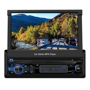 Mp5 Player Auto 1 DIN Techstar® 7100, Ecran Retractabil 7 Inch