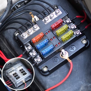 Kit panou sigurante 12V 24V cu capac transparent