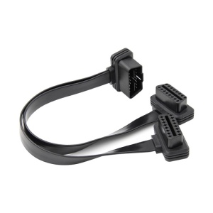 Cablu adaptor OBD2 dual Techstar pentru diagnoza auto 30cm