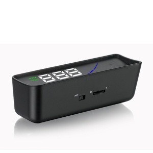 proiector hud techstar p9 vedere laterala cu afisaj verde