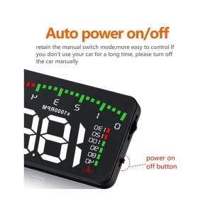 Resigilat Ecran HUD Techstar® Head-Up Display, Proiector Parbriz, Afisare Multiple Informatii, Conexiune OBD2 - Img 4
