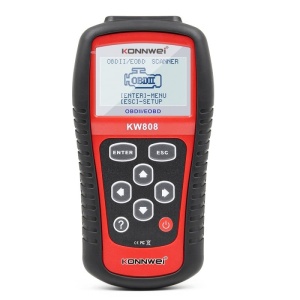 Resigilat Instrument de scanare si diagnosticare auto, KONNWEI KW808, OBD2, Display 2.8 inch, citirea și ștergerea codurilor de eroare a motorului, vizualizarea pregătirii I/M, preluarea informațiilor autovehiculului, testul senzorului O2 - Img 1