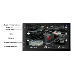 Resigilat Navigatie Auto Multimedia 7168 Techstar® 2DIN Android 8.1 GPS Radio Wi-Fi Display 7" Quad Core MP5 Player - Img 15