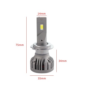 Set 2 LED-uri Auto Techstar® P16, H7, 75w, 10000 Lumeni, 6500K, AUTO, 12-24 Volti, CSP, Canbus, Miez Cupru, Radiator Aluminiu - Img 5