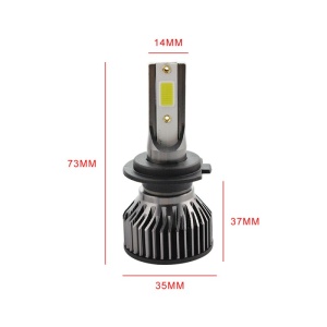 Set 2 LED-uri Auto Techstar® V6, H7, 40w, 4000 Lumeni, 6500K, AUTO, 12-24 Volti, COB, Canbus, Radiator Aluminiu - Img 5